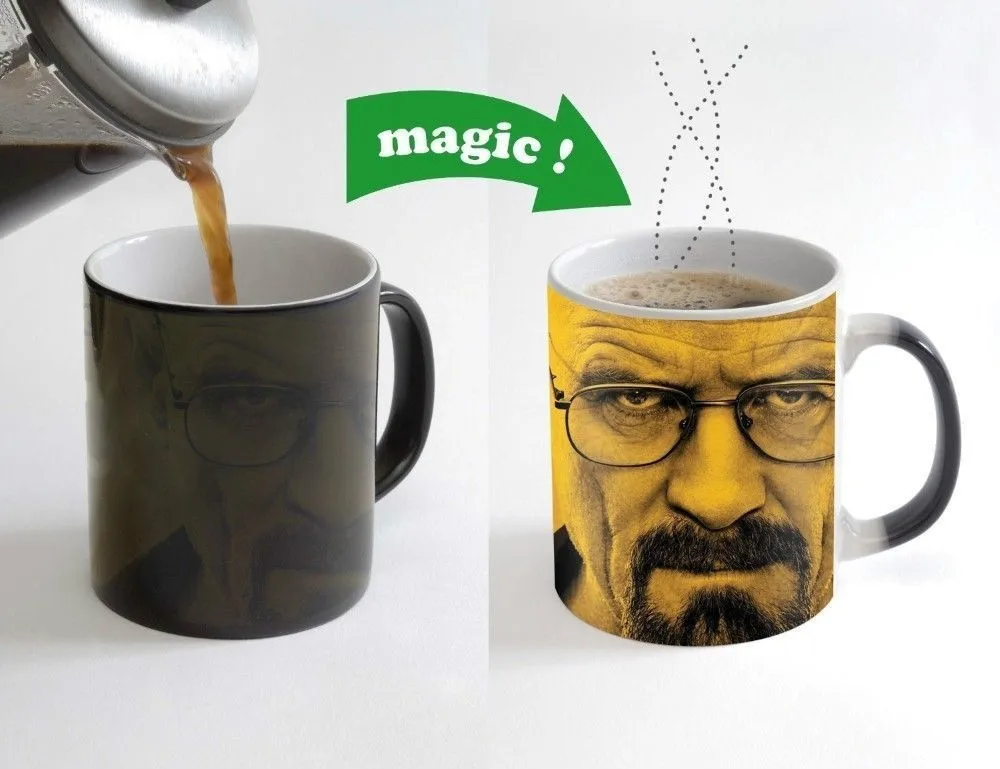 

Breaking Bad Color Changing Magic Heat sensitive Tea Cup Coffee Mug gift