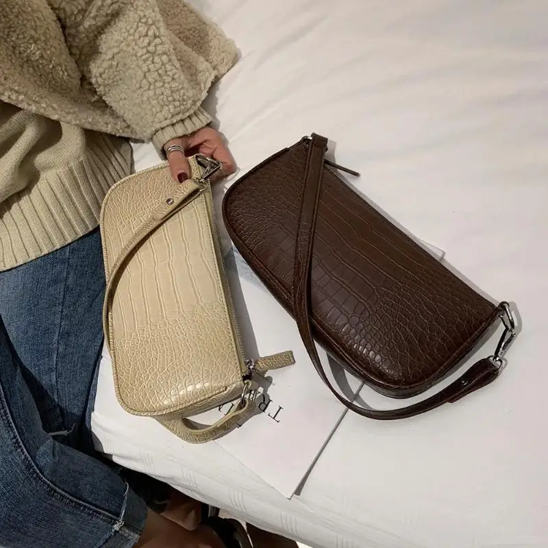 Retro Alligator Pattern PU Leather Casual Solid Women Handbags 13 Retro Alligator Pattern PU Leather Casual Solid Women Handbags 6