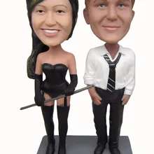 Экспресс, персонализированная кукла с качающейся головой, жесткое свадебное Подарочное свадебное украшение, кукла из полирезины на заказ