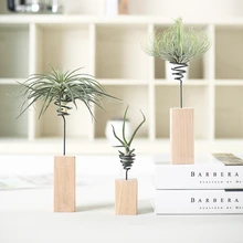 Новые воздушные растения настольная комната миниатюрная деревянная стойка Настольный держатель садовая модель интерьера Садовые принадлежности