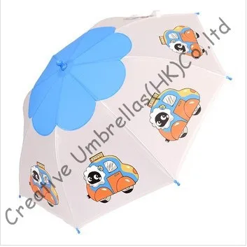 

Kid umbrella,cartoon design,auto open.8mm steel shaft and fluted ribs,safe&enviroment kid umbrellas