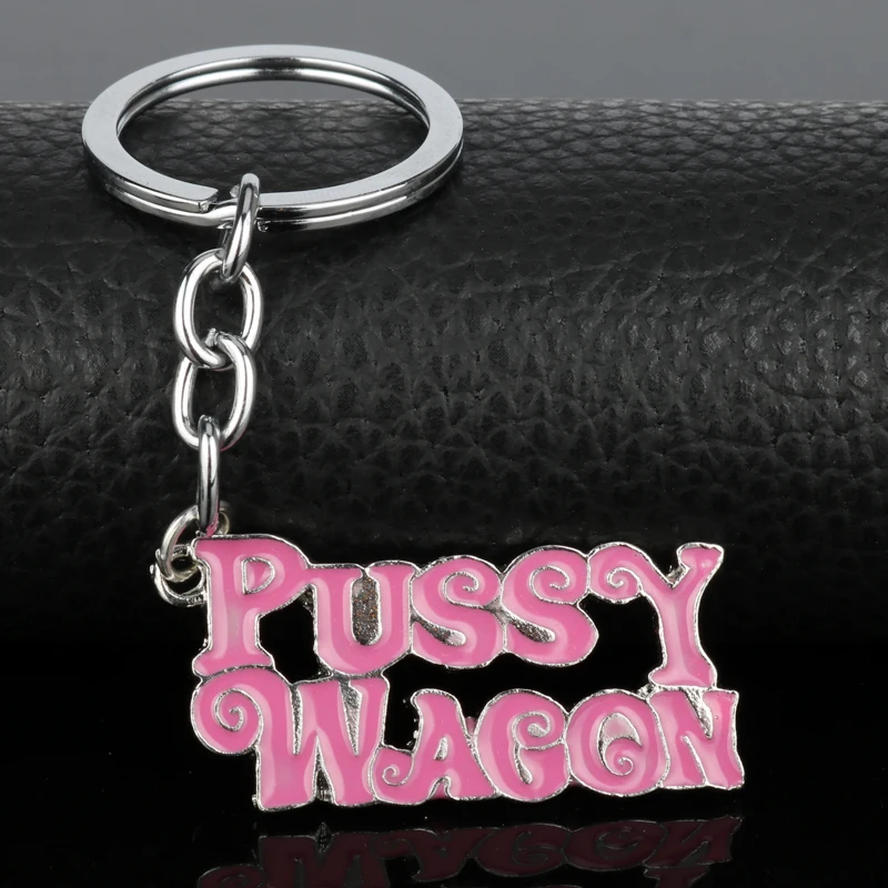 MQCHUN рок музыки игрушка Pussy Wagon металический брелок для ключей как показано в