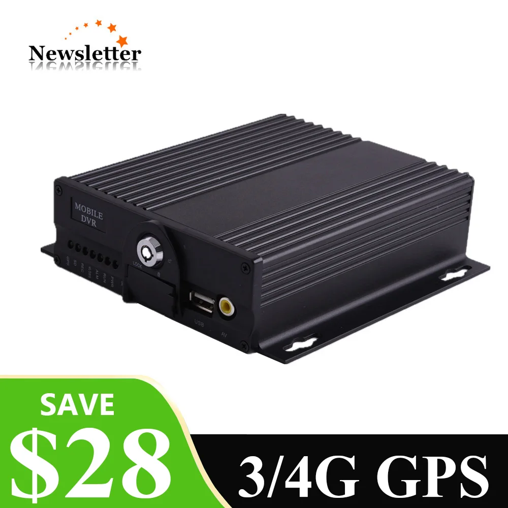 4CH 720P Мобильный DVR поддерживает 3G 4G GPS MDVR для автомобиля/автобуса/грузовика |