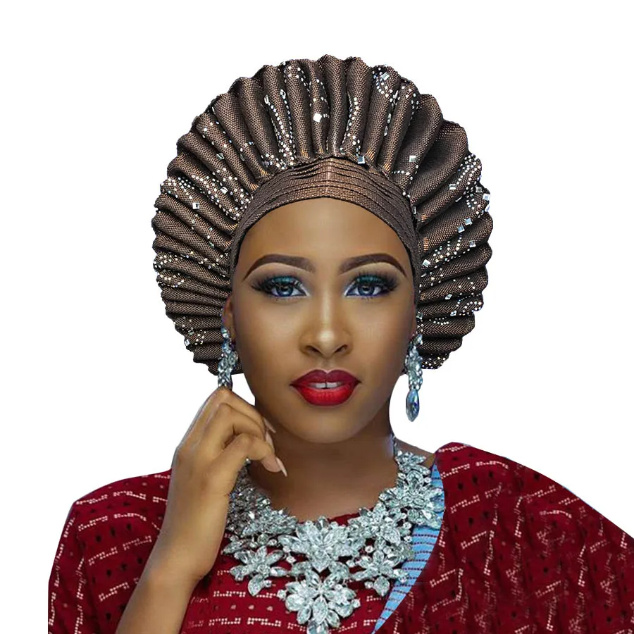 Африканские aso oke gele ipele тюрбан стиль хиджаб для свадьбы и вечерние