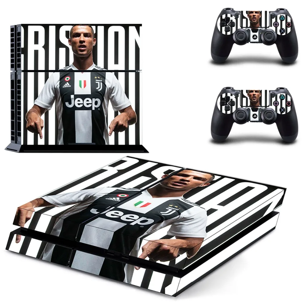 

Football Star Cristiano Ronaldo CR7 PS4 Skin Sticker Decal for Sony PlayStation 4 Console and Controllers Skin PS4 Sticker Vinyl