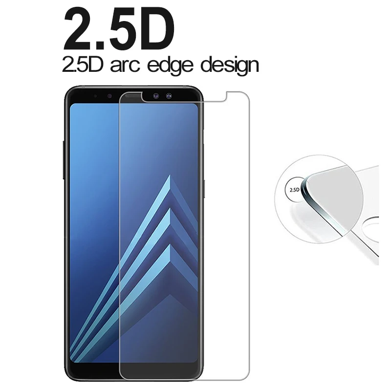 Защитное стекло 9H для Samsung Galaxy A8 2018 закаленное A530 стекло|Защитные стёкла и плёнки|