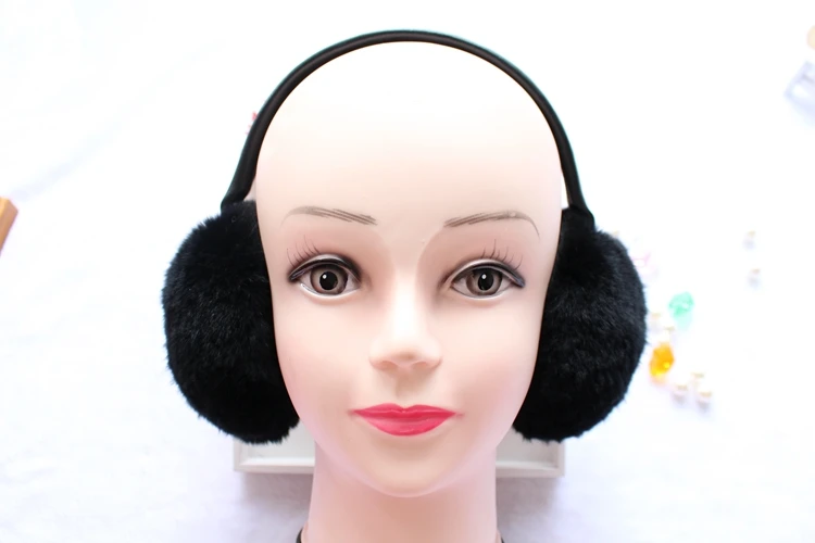 natural rex rabbit fur earmuffs (21)