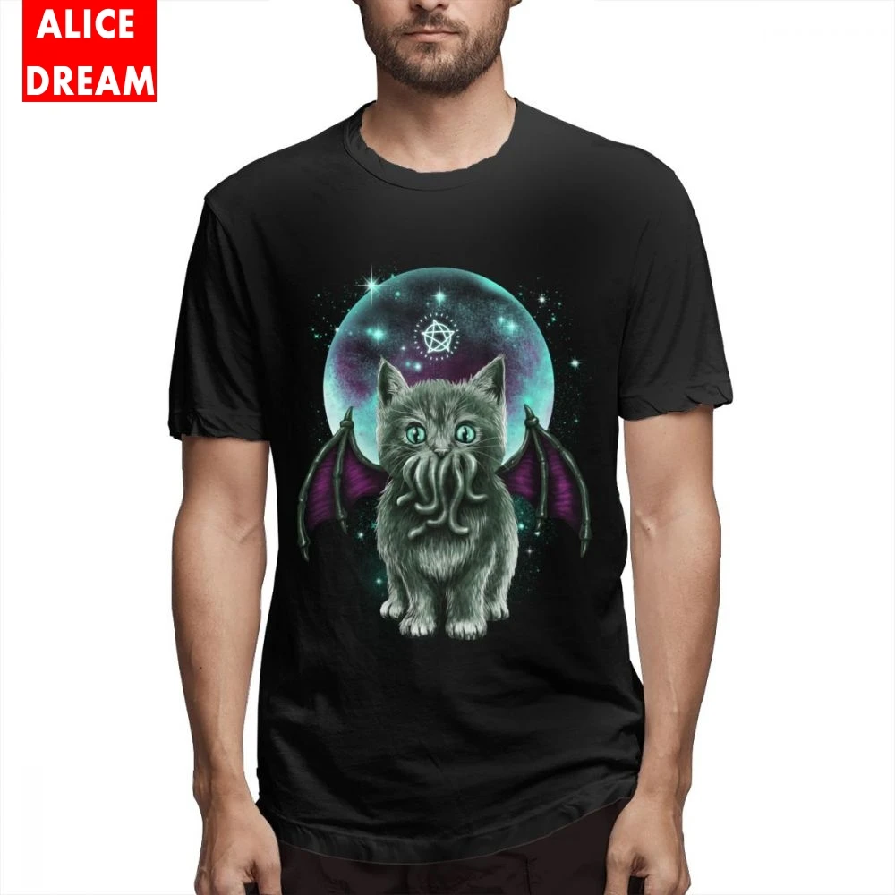 Футболка с котом Cthulhu футболка для мальчиков космическим принтом 3D рубашка