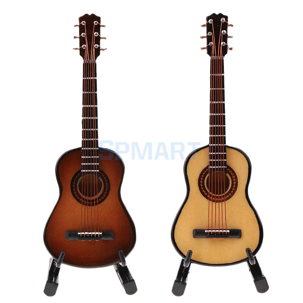 Guitarra Clásica de madera hecha a mano a escala 1/6, instrumento para de acción de soldado de 12 pulgadas, para manualidades|Muñecas| - AliExpress