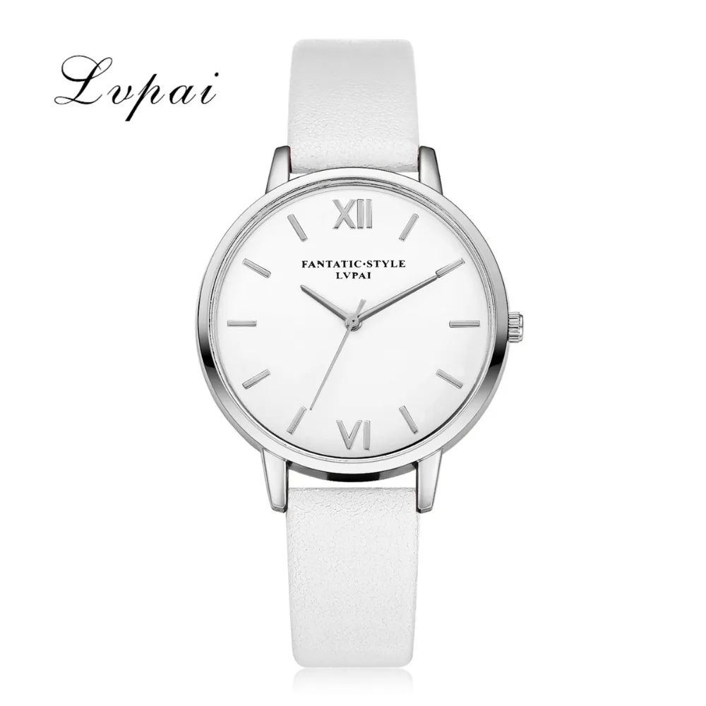 

Lvpai Brand Luxury Silver Hot Selling Casual PU Leather Strap Women Quartz Wristwatch Bracelet Ladies Business Watch Clock