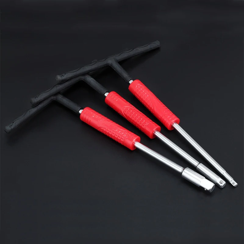 

New type 1/4" 3/8" 1/2" T-Type Socket Wrench Extension Rod Drive Impact Socket Sliding Extension Bar High Quality Hand Tools