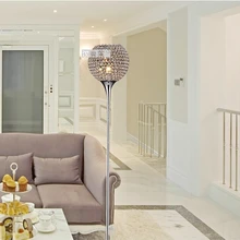 Современный Креативный K9 хрустальные торшеры СВЕТОДИОДНЫЙ торшер с кристаллами светодиодные лампы для спальни E27 светодиодный Блеск/Напольные торшеры