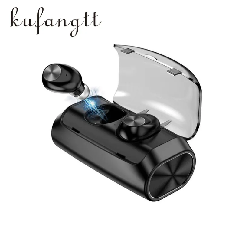 

TWS Stereo Sport Bluetooth 5.0 Earphones Wireless Headsets HD Earbuds With 2600mAh Charging Case For Usb Devices Mobile Phone PC