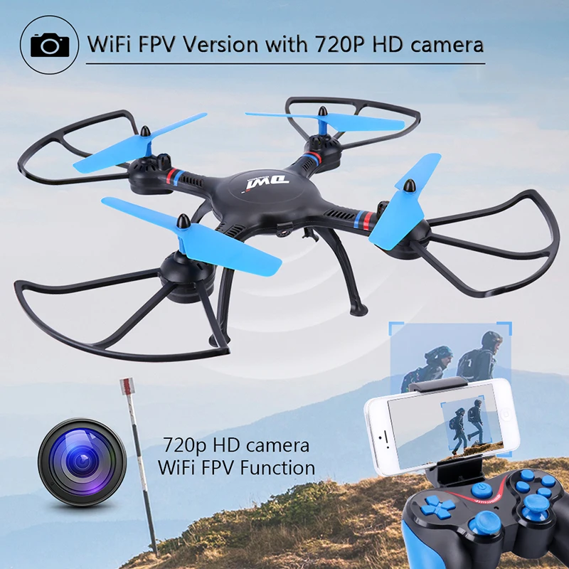 Радиоуправляемый квадрокоптер Радиоуправляемый Дрон с камерой hd FPV Wi-Fi пульт дистанционного управления Вертолет игрушка 2,4G Высота удержания ALT Фото Видео Dwi dobellin D8