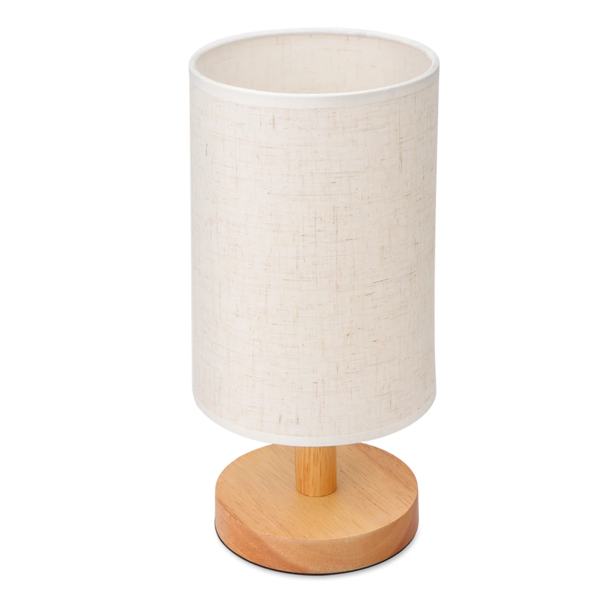 Настольная лампа с тканевым абажуром из цельного дерева Цоколь E27 для спальни гостиной книжный шкаф кафе-отеля(лампочка в комплект не входит - Цвет абажура: Table Lamp