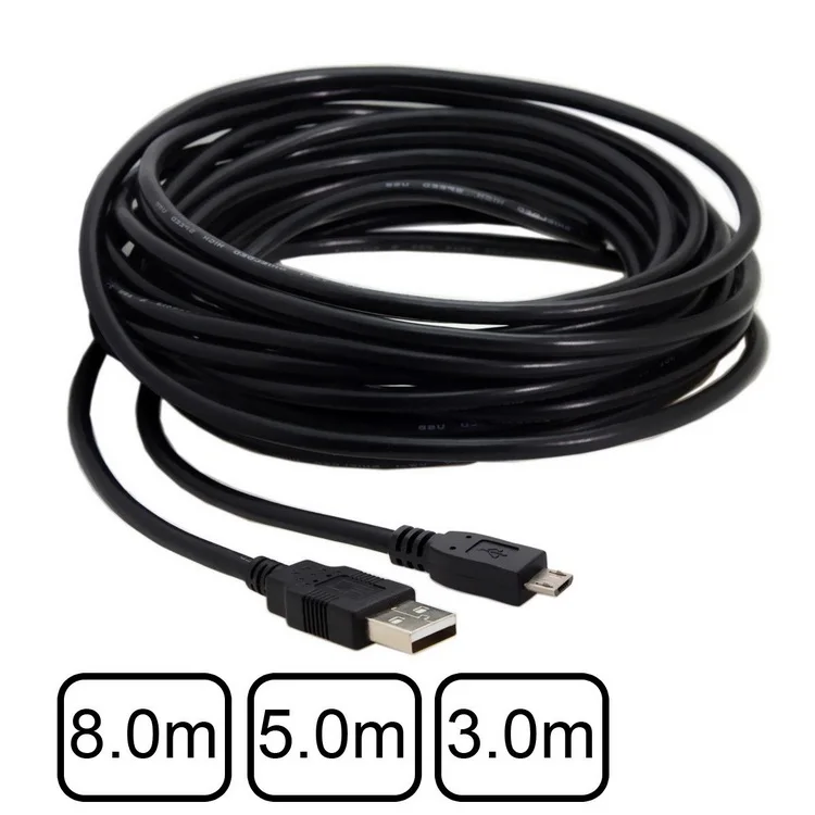 8 м 5 3 Micro USB 5Pin к 2 0 Мужской кабель для передачи данных планшета сотового телефона и