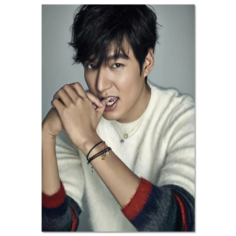 Lee Min Ho Плакат на заказ холст плакат художественная отделочная ткань для дома ткань настенный плакат печать шелковая ткань 30X45 см, 40X60 см