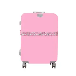 Розовый рисунок «Hello Kitty» нейлон Чемодан ремни Для женщин Для мужчин регулируемый чемодан багажа безопасный упаковочные ленты дорожные