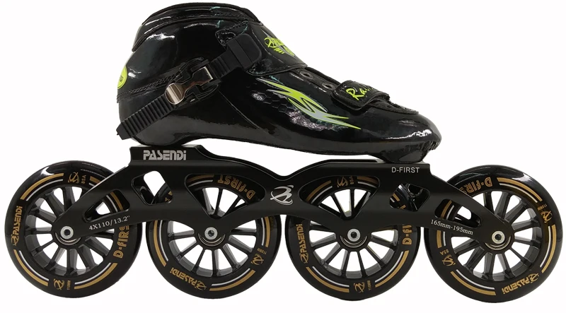 المهنية مضمنة سرعة التزلج أحذية 4 عجلات زلاجات دوارة النساء/الرجال مضمنة التزلج الأحذية الكبار/الطفل 2018 جديد أحذية رياضية