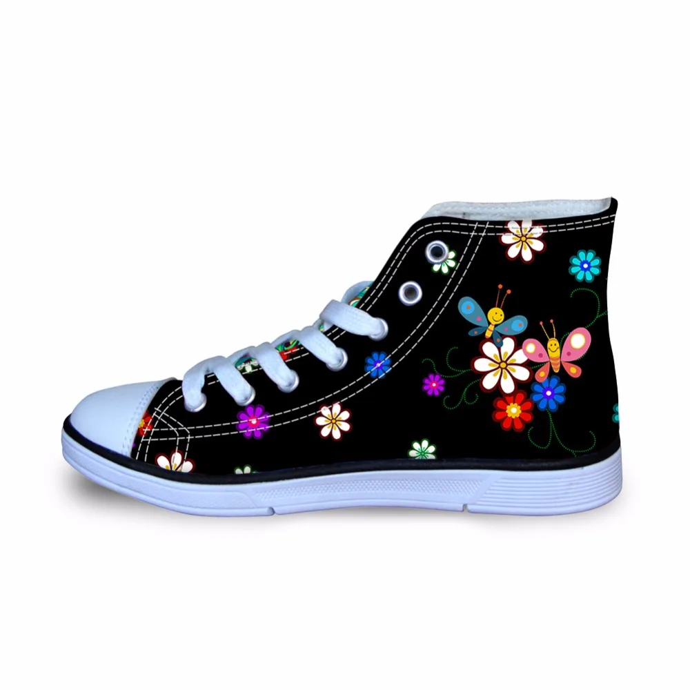 printed canvas sneakers