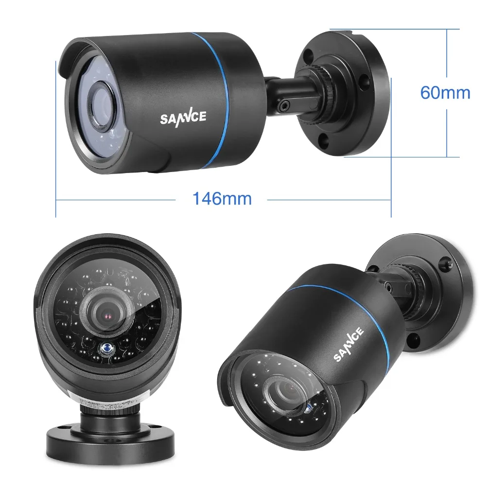 SANNCE 720P CCTV System 4CH Video Surveillance Kit for home 1080P HDMI DVR 4PCS 1280TVL 720P outdoor Security Camera 1tb