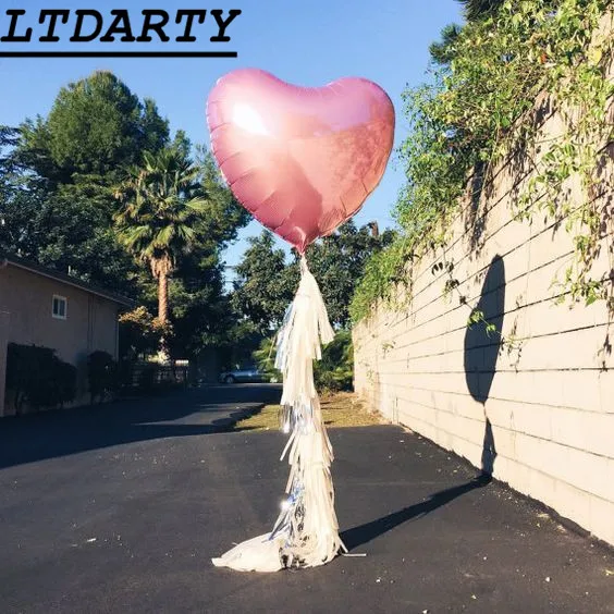 

1pcs 75cm Heart Shape Aluminum Inflatable Foil Balloons for Birthday Party Decorations Helium Balloon Globos Wedding Decoration