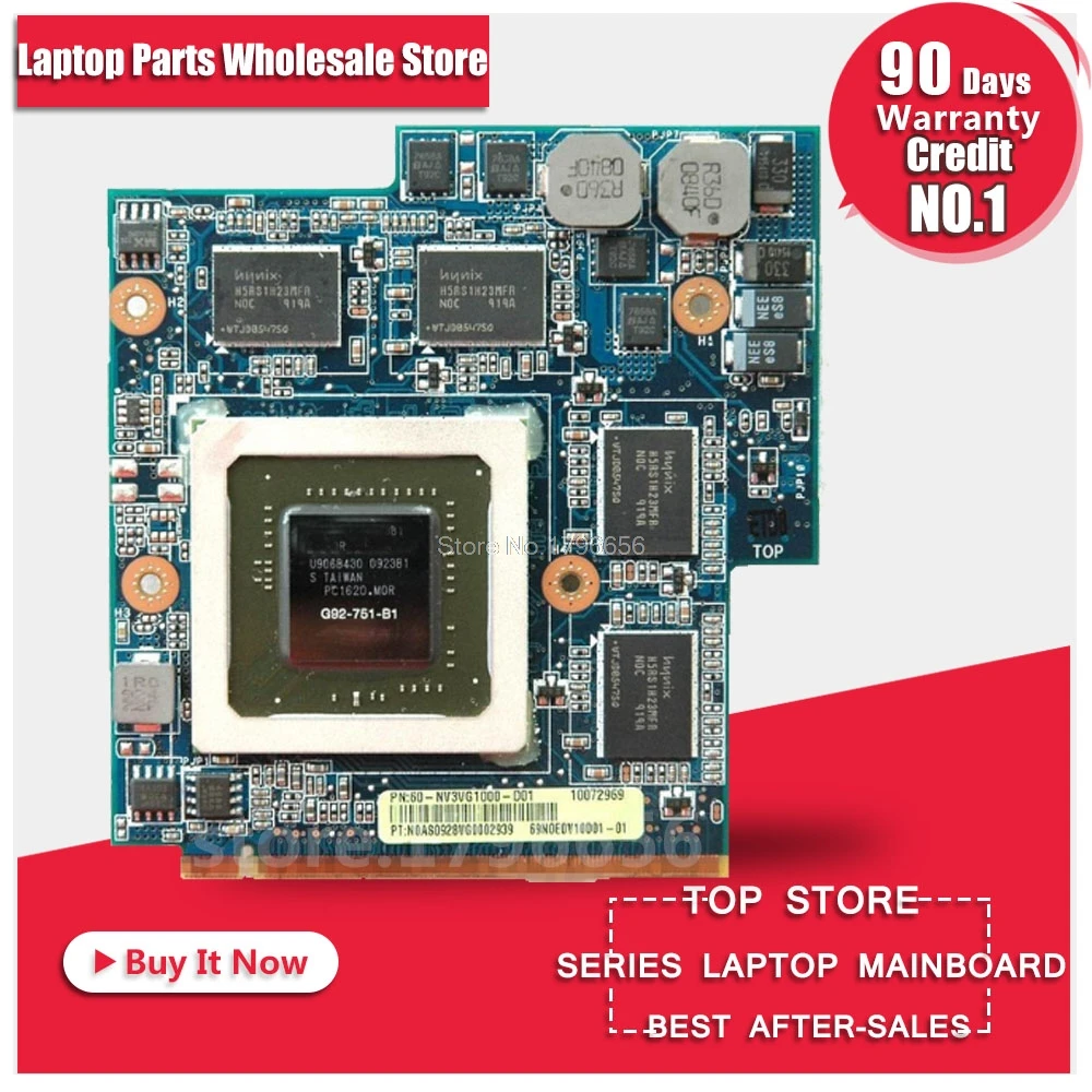 Free Shipping For ASUS G60VX MXM VGA G51VX G51V G60VX REV 2.1 P/N 60-NV3VG1000-D01 GTX 260M 1GB Video Card G92-751-B1 Free Shipping For ASUS G60VX MXM VGA G51VX G51V G60VX REV 2.1 P/N 60-NV3VG1000-D01 GTX 260M 1GB Video Card G92-751-B1