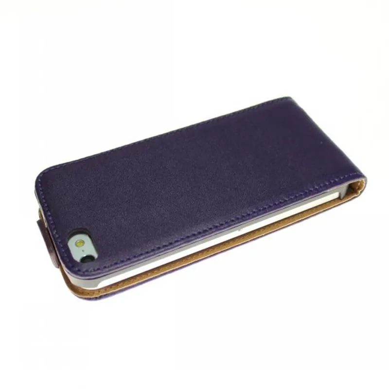 Ультра тонкая роскошная прямоугольная с магнитным замком сумка для мобильного телефона чехол для iPhone 5 5S 5SE - Цвет: Deep Blue