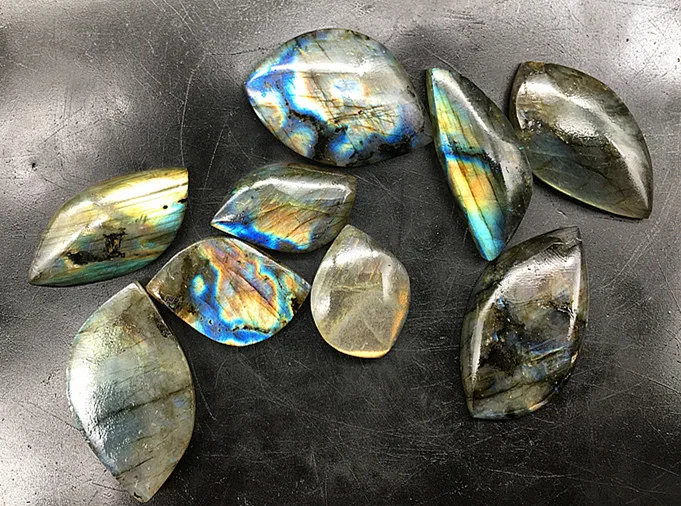 Natural starlight moonlight stone mineral crystal specimens Labradorite