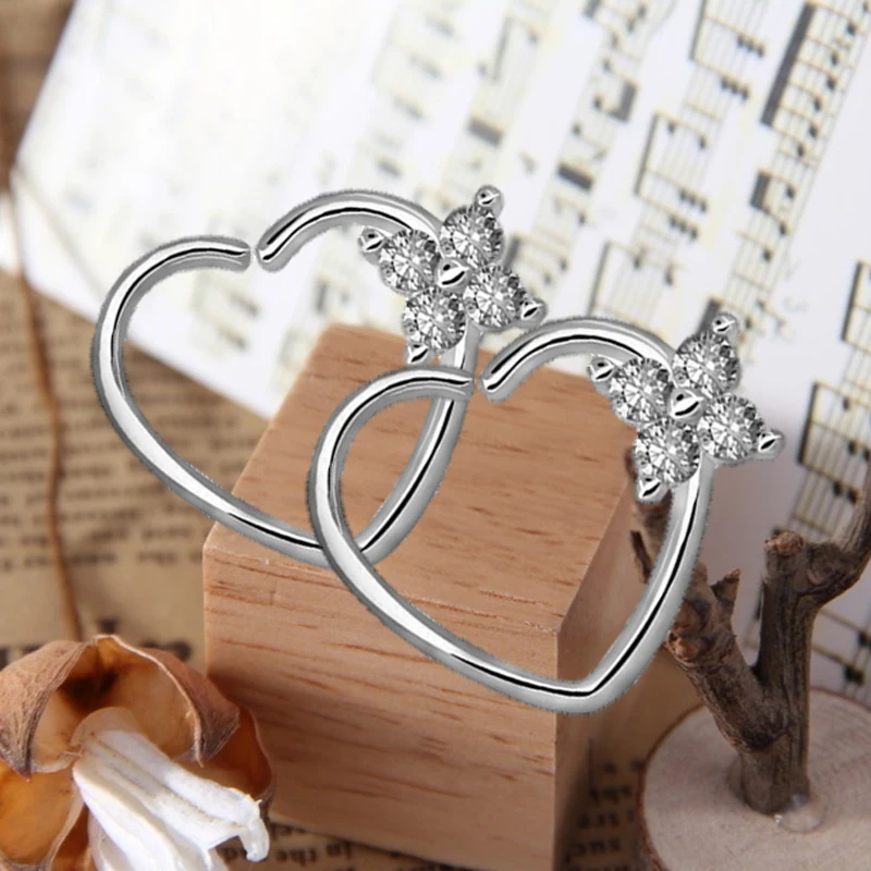 

Stainless steel Hoop Earrings Nose Rings Studs Clip On Ear Lip Navel Body Piercing Fake Percing Women Sexy Piercing Jewelry