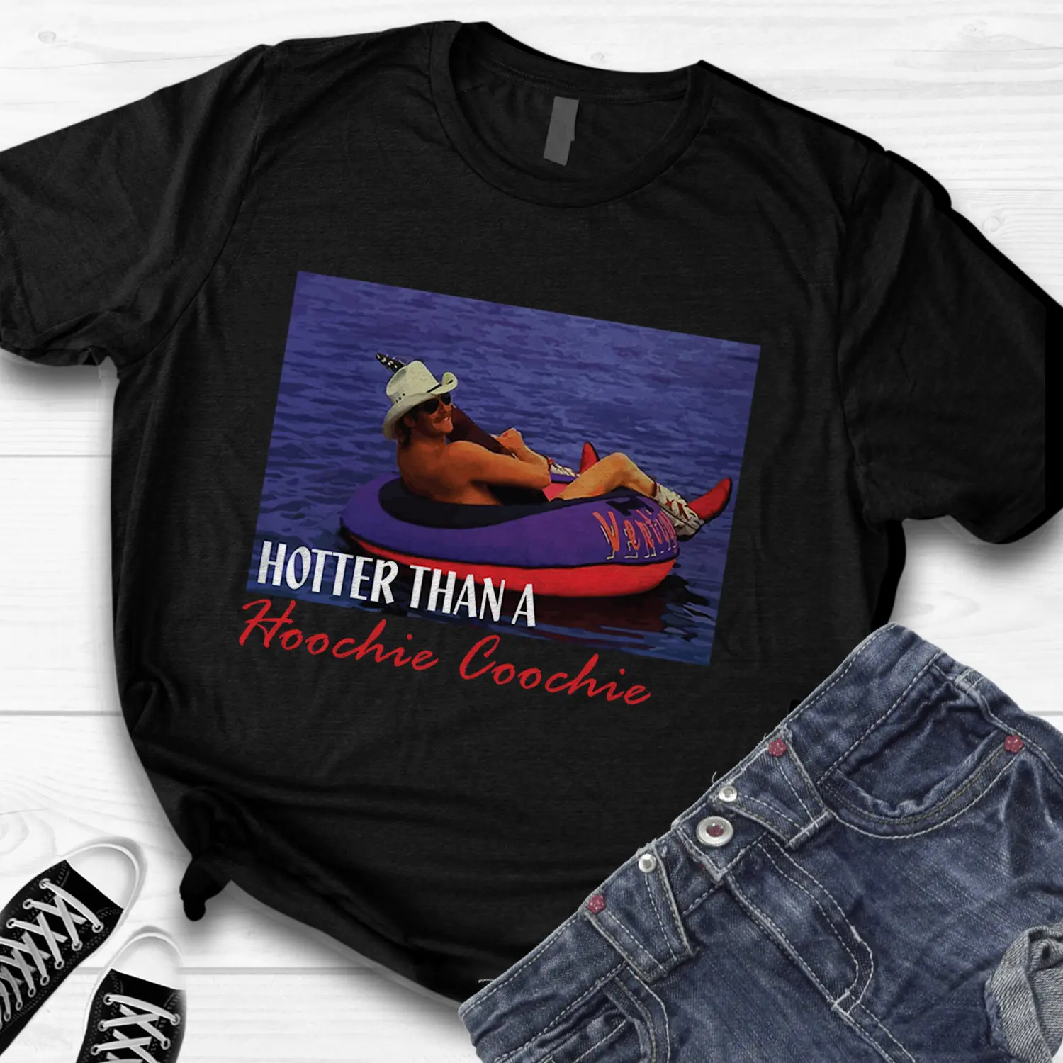 Hotter Than A Hoochie Coochie T Shirt Chattahoochee Alan Jackson Tshirt