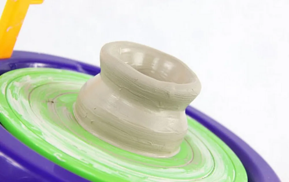 DIY Craft Discovery Kids Motorized Ceramic Pottery Wheel Educational Toy Clay