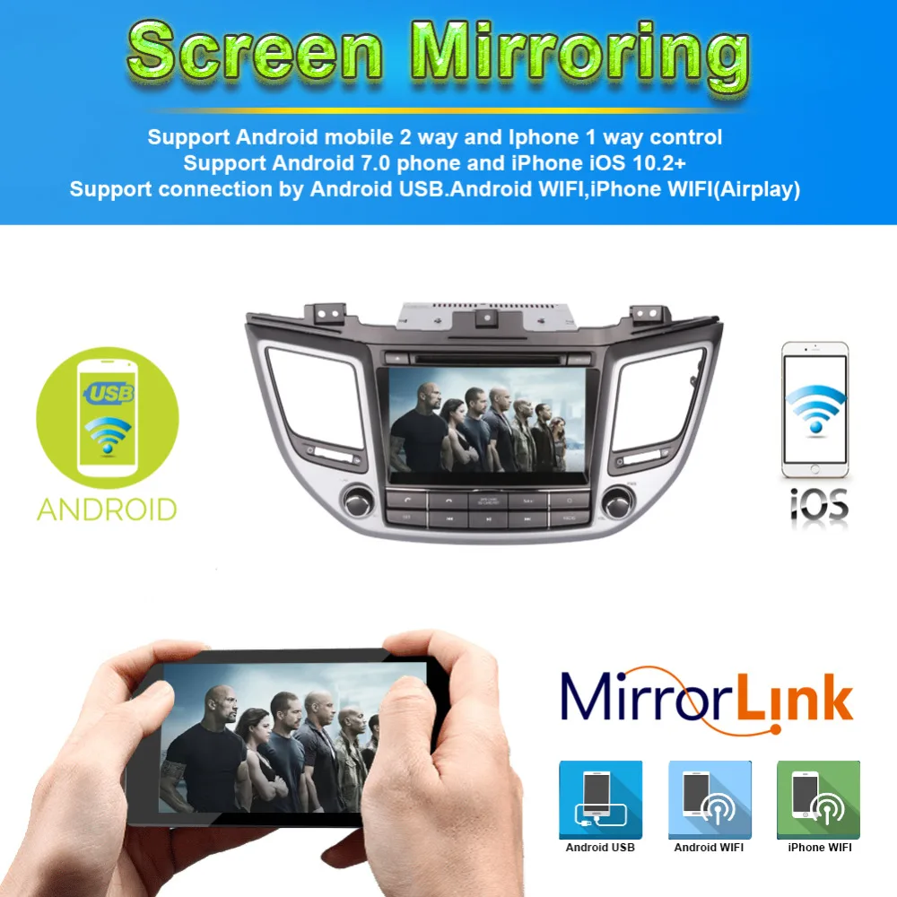 Cheap 8 Inch Android 8.0 Octa Core 4GB RAM Car GPS Navigation For Hyundai Tucson IX35 2015- Right Hand Driving DVD Multimedia Player 5