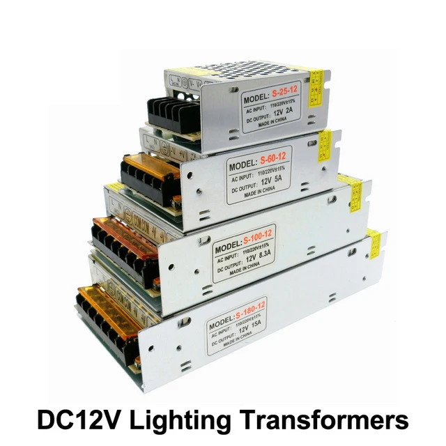 

Lighting Transformers DC12V High Quality LED Lights Driver for LED Strip Power Supply 60W 100W 200W 300W