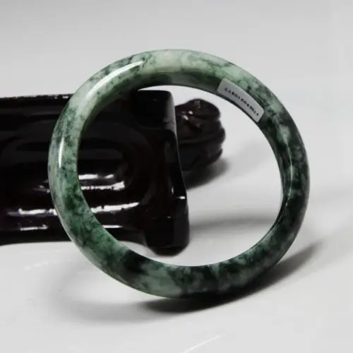 

Hot sale Free Shipping>>>>> Beautiful Certified Grade "A" Natural Green Jadeite Jade Gems Bangle Bracelet
