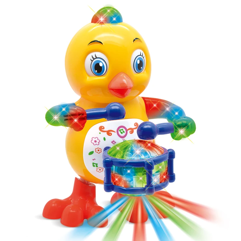 Baby Toys Drumming chicken Funny Animal Singing Dancing Electric Chicken Pet Toys for Children Kids 1-3 years
