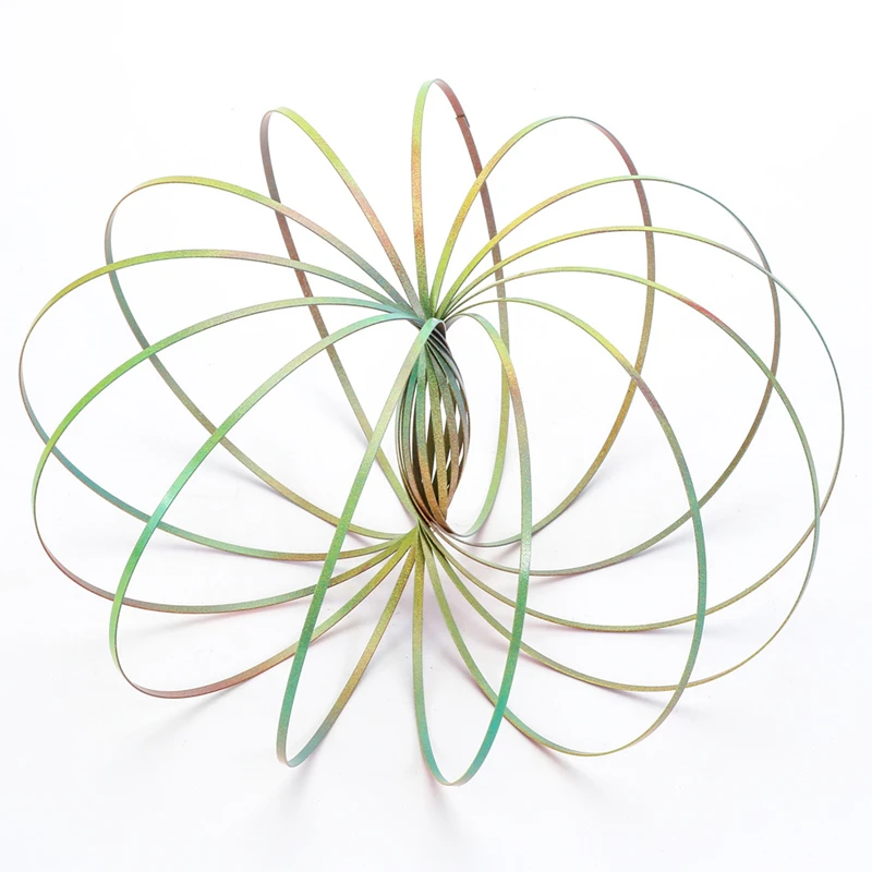The Original Toroflux Torofluxus Flowtoys Flow Ring Toys Kinetic Spring Toy Holographic Moving Creates Ring Outdoor Toy