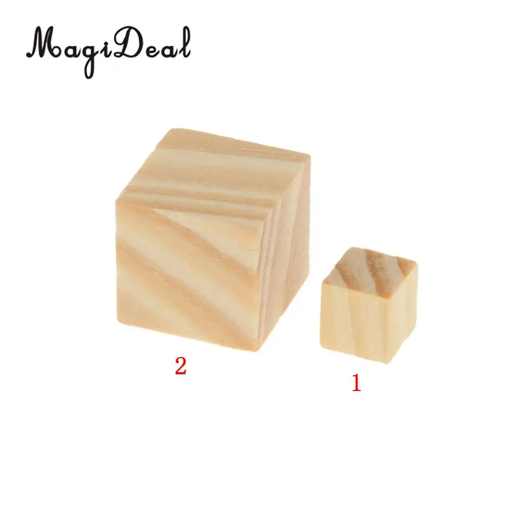 MagiDeal High Quality 50Pcs Wooden Square Tiles for Crafts Wood Family Fun Board Games Great Crafting Accessory Children Gifts