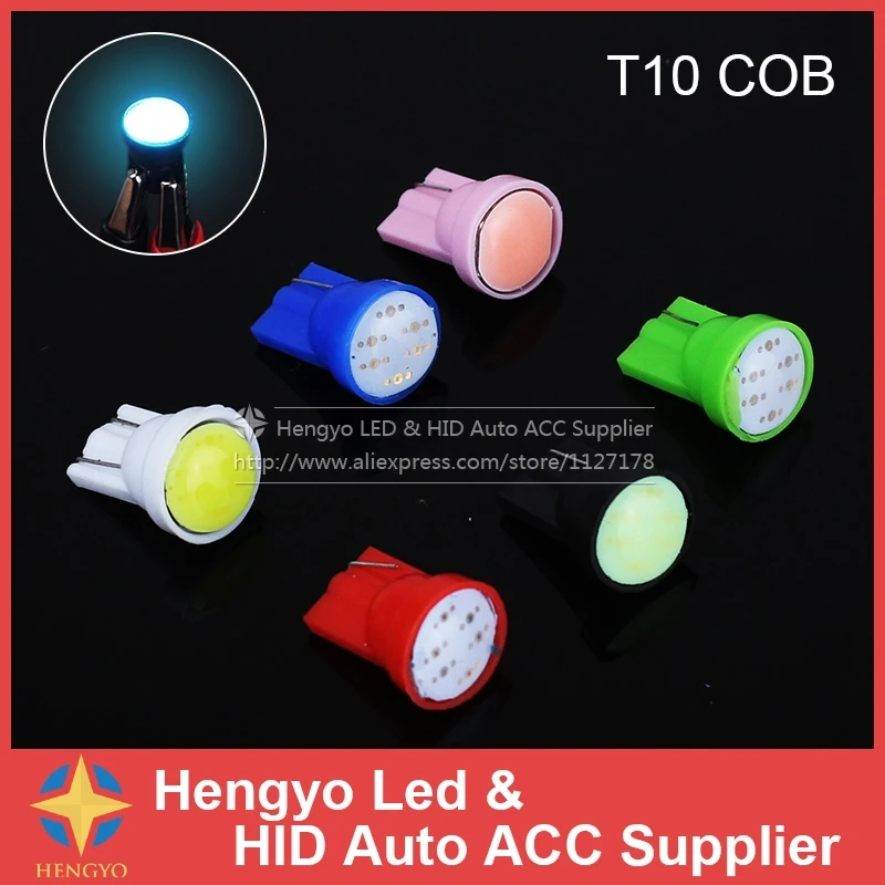 

Super Bright!! 10Piece/Lot T10 COB 2W High Power LED Car Led Interior Light Bulbs Reading Light White Lights