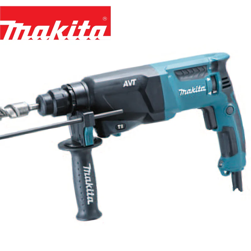 Makita HR2611F Light Rotary Hammer AVT extremely low vibration Built in work light Three