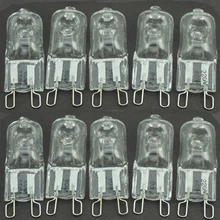 10 pçs/lote G 9 Pin Halogênio 120 v volt | 25 35 40 50 60 W | watt Lâmpada JCD G9