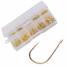 500 шт/партия 3#-12# углеродистая сталь рыболовный крючок прочная Рыбная блесна рыболовные Крючки С Отверстием Карп Рыболовная Снасть коробка