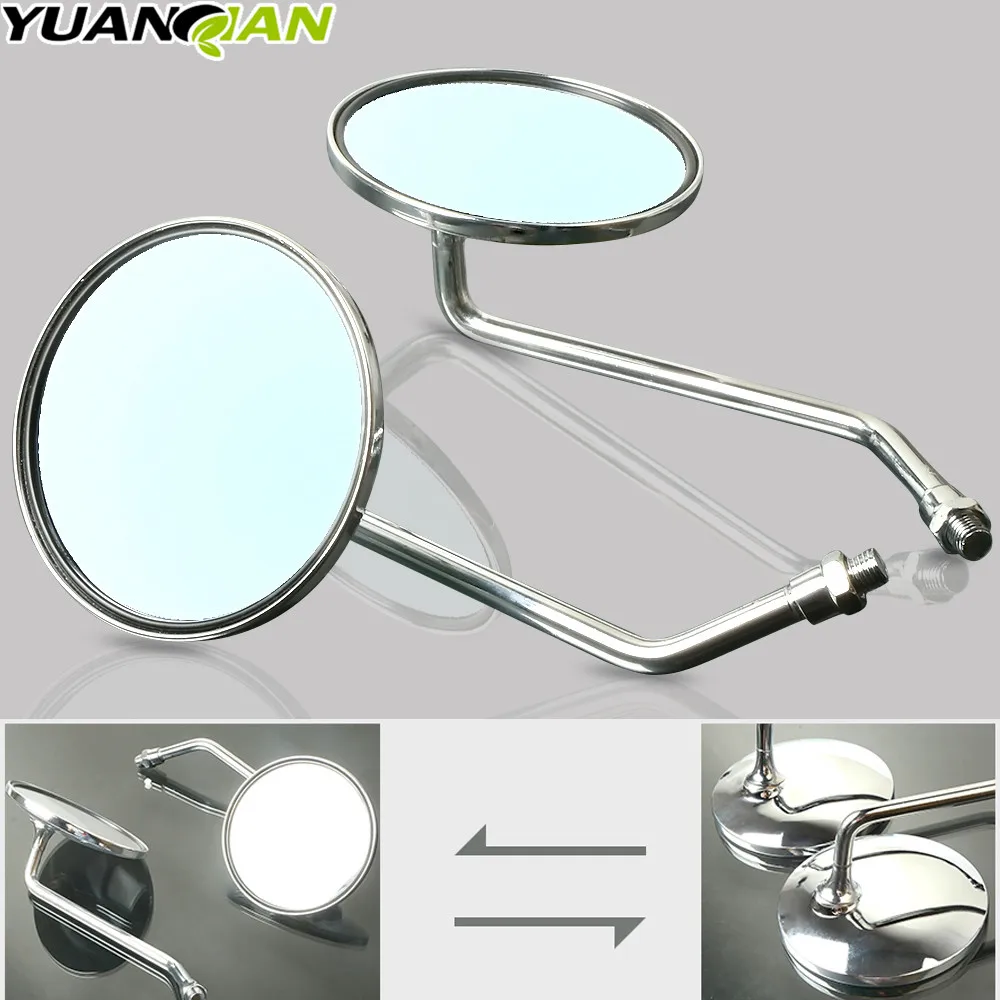 Motorcycle Back View Mirror Electric Bicycle Rearview Mirrors Moped Side 8mm Round | Автомобили и мотоциклы