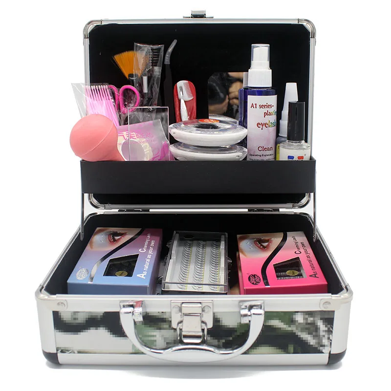 Stars Colors Professional Eyelash Extension Kit Individual Mink Eyelashes Grafting Set with Case False Eye Lashes Training Kits Stars Colors Professional Eyelash Extension Kit Individual Mink Eyelashes Grafting Set with Case False Eye Lashes Training Kits
