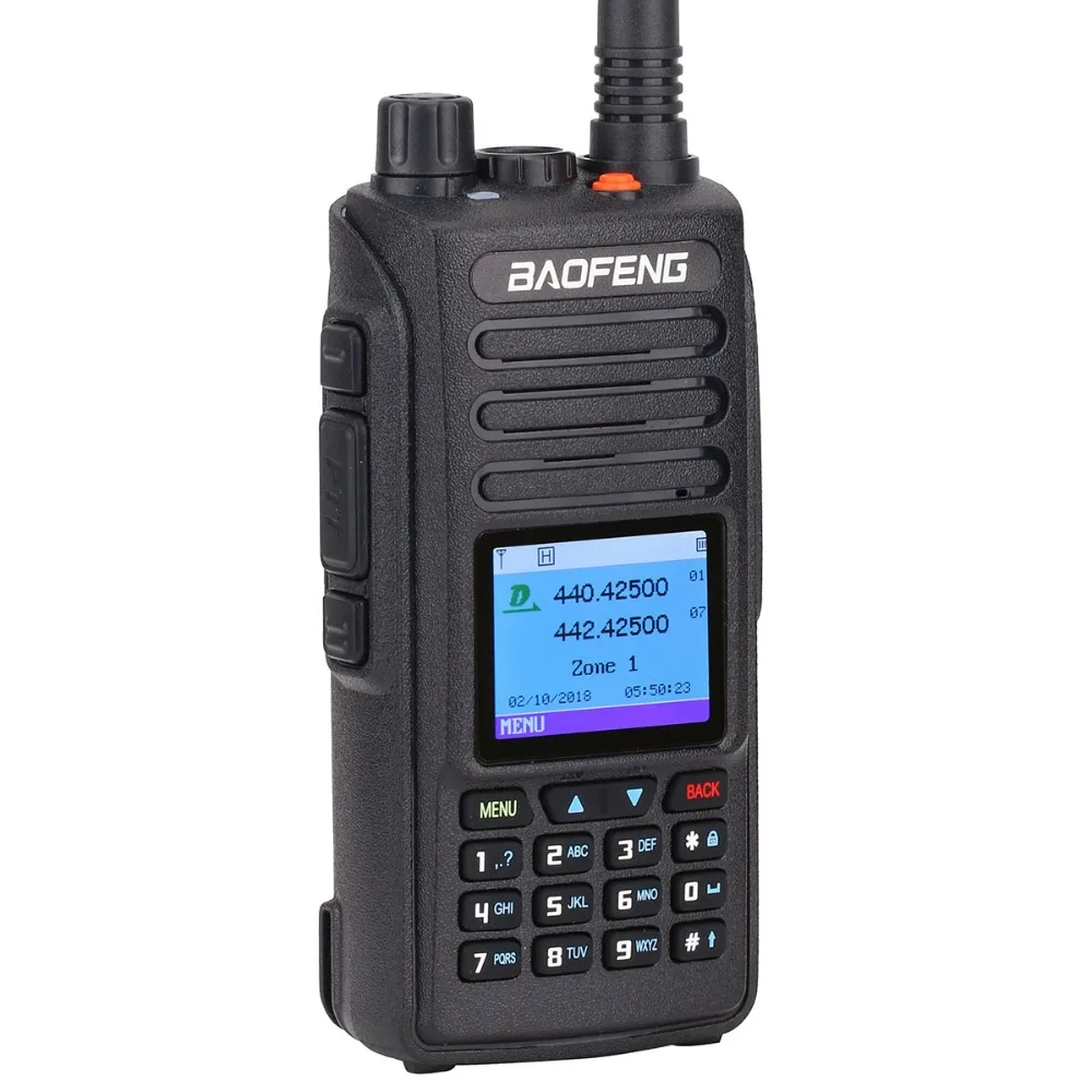 BAOFENG DM-1702(gps) рация ПМР УКВ Двухдиапазонная 136-174& 400-470 МГц Dual Time slot Tier 1& 2 Digital/Analog Ham Radio