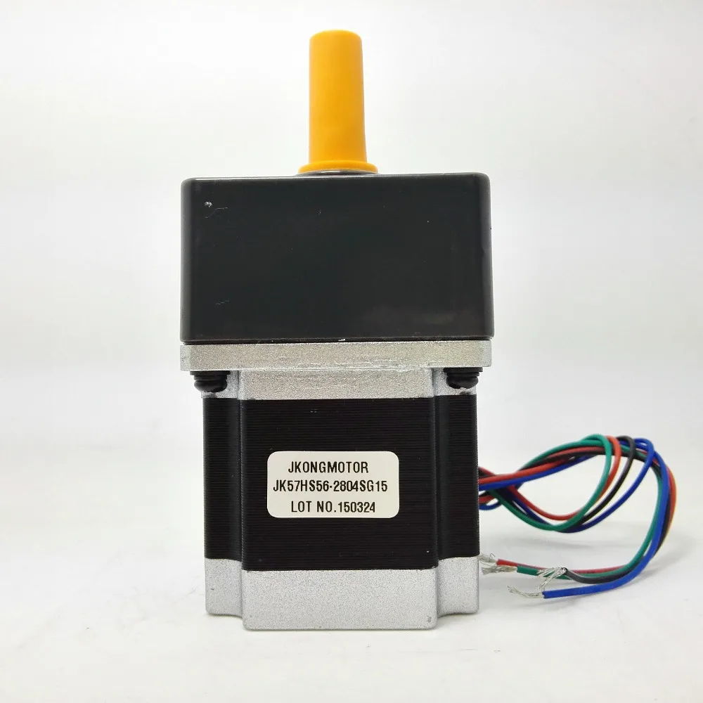 

Low Noise / Large Torque NEMA 23 57mm 2 phase Gearbox Large Stepper Motor 57HS56-2804SG15 Gearbox Reduction Ratio 15:1