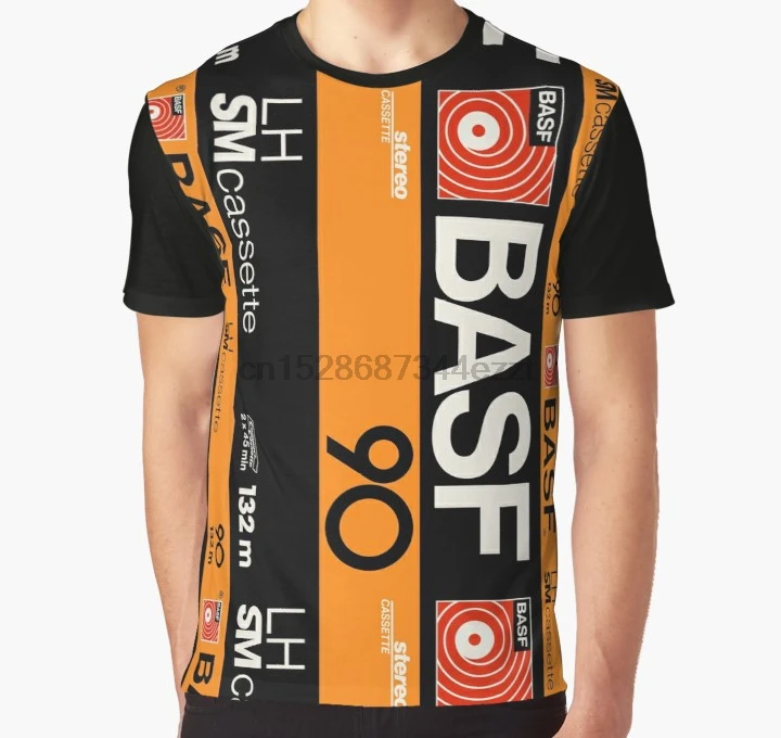 

All Over Print 3D Tshirt Men Big Print T Shirt Classic Musicassettes - BASF LH90 Women Full Print Graphic T-Shirt