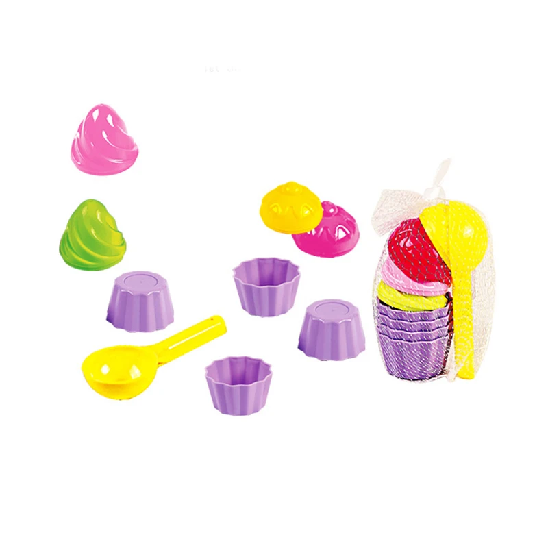 

9 Pcs/set Baby Beach Sand Toys for Kids Children Spoon Ice Cream Cake Mould Mold Beach Toys Kits Funny Kawaii Educational Gifts