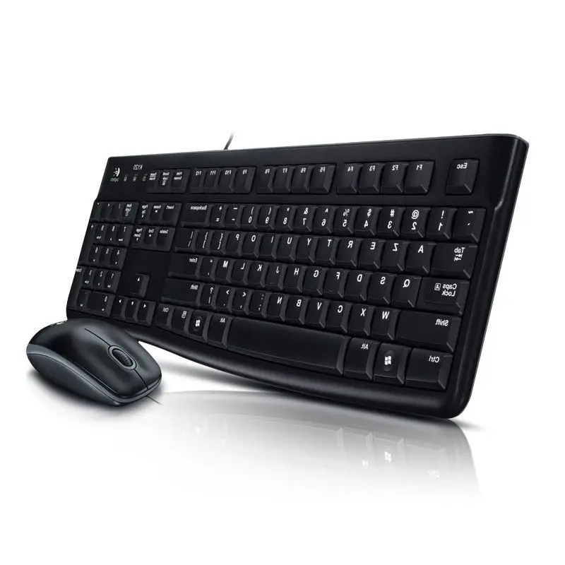Logitech MK120 Wired Keyboard Mouse Combo Waterproof Mute 1000dpi Optical Tracking Keyboard and Mouse Set