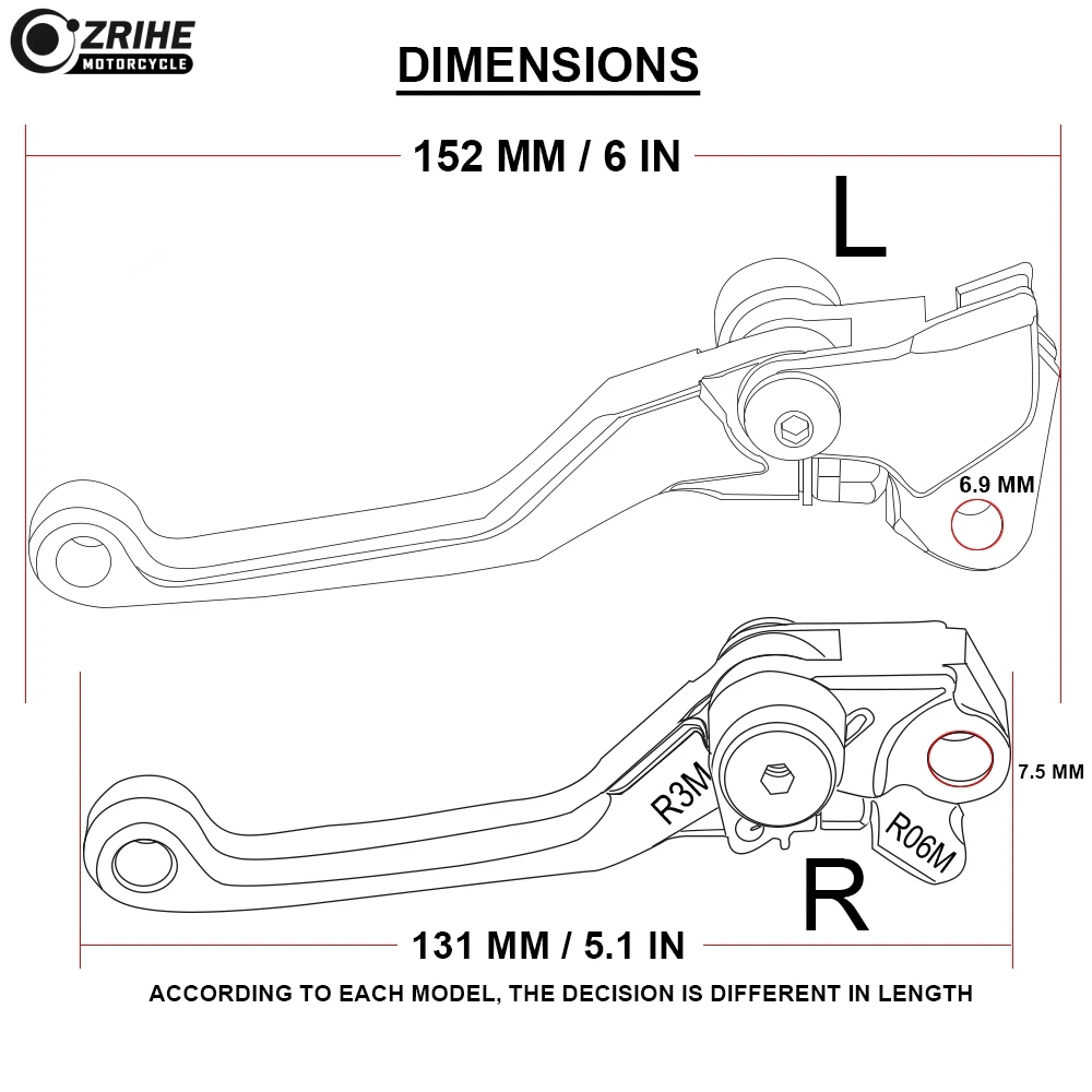 Dirt Bike сцепные рычаги с ЧПУ Поворотные для YAMAHA YZ250F 2001 2002 2003 2004 2005 2006|Рычаги веревки